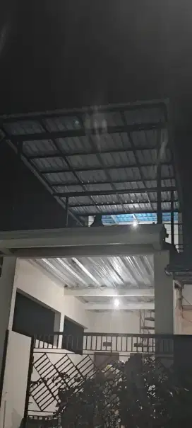 Kanopi rangka holo galvanis atap alderon RS dll