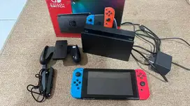 Nintendo Switch V2 Fullset Bekas Mulus + Bonus Game