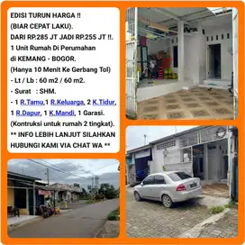 Rumah murah strategis dalam perumahan di Kemang-Bogor