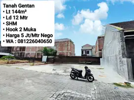 Jual Tanah Siap Bangun Area Perum Cluster Gentan, dekat Jalan Raya