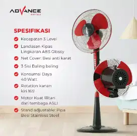 Kipas angin berdiri advance