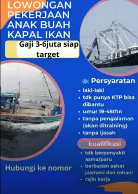 Loker abk kapal ikan dan cumi