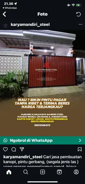 Pagar dan kanopi