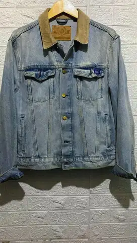 JACKET JEANS SUPER DRY SECOND - Blue