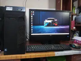 Pc intel core i5 + monitor 24inch siap pakai..ram 8gb (upto 16gb)
