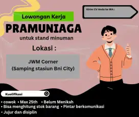 Jaga stand minuman