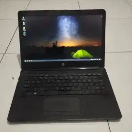 Laptop Hp 14 AMD A9 ram 4 SSD 128 Batre 2 jam siap bisnis online