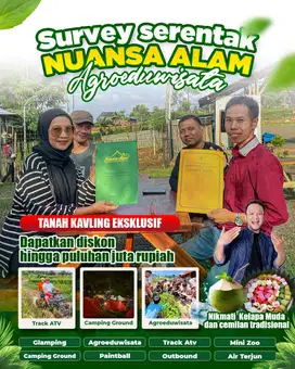 Jual Tanah Kavling Nuansa Alam Agroeduwisata Bogor