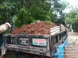 Jasa buang puing tanah