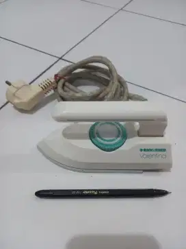Travel iron setrika black & decker not philips lipat travel mini