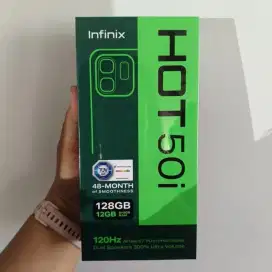 INFINIX HOT 50i RAM 6+6/128GB SEGEL BOX - GARANSI RESMI 1 TAHUN
