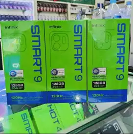 INFINIX SMART 9 RAM 4+4/128GB SEGEL BOX - GARANSI RESMI 1 TAHUN