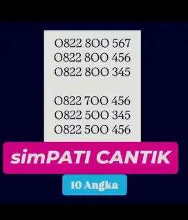 Simpel disebut nomor cantik