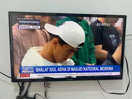 tv led samsung 32 inch dan stb advan siap pakai
