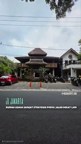 Bangunan komersial sangat strategis di jalan Jakarta Klojen Malang