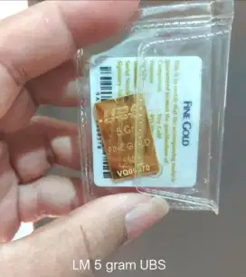LM UBS logam mulia 5 gram