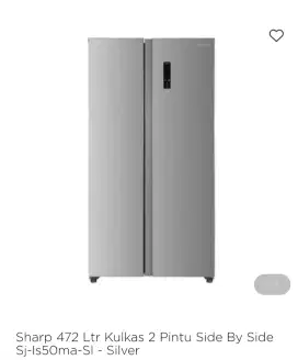 SHARP KULKAS SIDE BY SIDE KAPASITAS 472L
