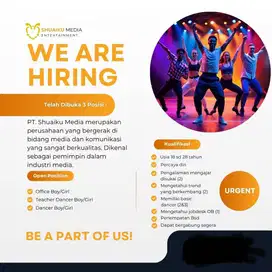 DIBUTUHKAN DANCER PRIA/WANITA, GURU DANCER PRIA/WANITA, DAN OFFICE BOY