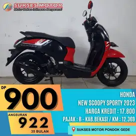 dp Mulai 900rb syarat ktp kk honda New Scoopy Sporty Th 2023 Hitam