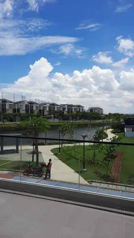 DISEWA   Rumah 5x15 Golf Island PIK Full Furnish 250jt/thn View Danau