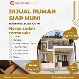 Rumah 2 lantai view kota bandung lingkungan asri