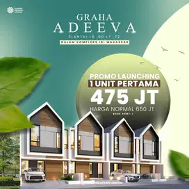 Rumah 2 lantai harga 400 jutaan tengah kota Makassar