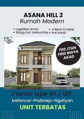 RUMAH 2 LANTAI PERUMAHAN AZANA HILL 2  NGALIYAN