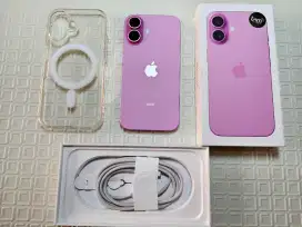 IPHONE 16 128GB PINK GARANSI RESMI IBOX BARU PAKAI NOTA LENGKAP