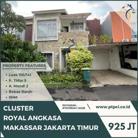 DIJUAL RUMAH DI CLUSTER ROYAL ANGKASA MAKASAR JAKARTA TIMUR