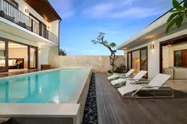villa baru modern tropical style view laut di Jimbaran, full furnish