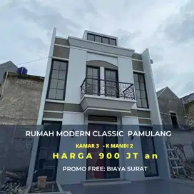 JUAL RUMAH TOWNHOUSE DI PAMULANG TENGAH KOTA TANGSEL DEKAT TOL