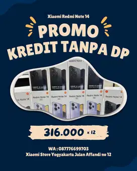 Promo Redmi Note 14 16/256 New Garansi Resmi 15 Bulan
