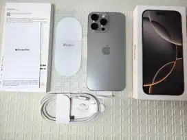 IPHONE 16 PRO MAX 256GB GARANSI RESMI IBOX NATURAL TITANIUM