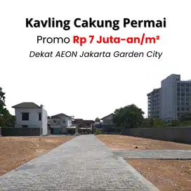 Tanah Kavling SHM dekat JGC, mulai 7 jt/m², cicilan 0%