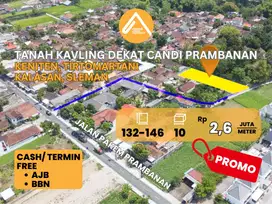 Jual Tanah Kavling Dekat Prambanan Purwomartani Promo Free AJB BBN