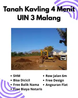 Tanah Kavling Premium di Dau, Lingkungan Nyaman & Dekat Kampus UIN 3