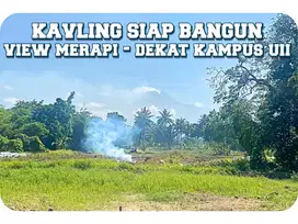 View Gunug Merapi, Jual Tanah 1 Jutaan Di Jogja