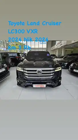 Toyota Land Cruiser LC300 VXR nik2024 black Siap pakai