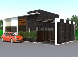 DIJUAL RUMAH SETENGAH JADI PLUS DESAINNYA BERLOKASI STRATEGIS
