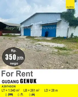 DISEWAKAN GUDANG DI GENUK A3974