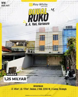 Dijual Ruko 3 Lantai Harga Murah Dekat Kampus UMS Solo