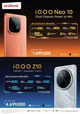 Handphone IQOO Z10 & NEO 10