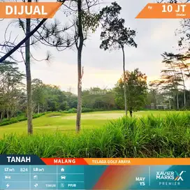 Dijual Tanah Hook View Lapangan Golf di Telaga Golf Araya Malang