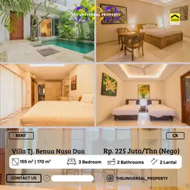 Disewakan Villa Siap Huni 2LT Tj Benoa Nusa Dua Bali + Kolam Renang CR