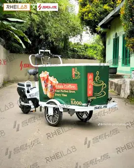 PERLENGKAPAN USAHA GEROBAK SEPEDA LISTRIK UNTUK BERJUALAN KELILING