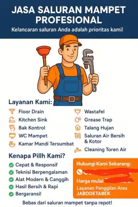 Jasa Saluran mampet & Perawatan/perbaikan AC
