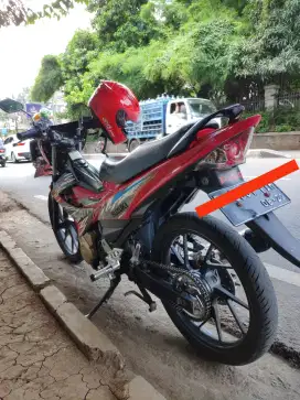 SATRIA F150 2013 MERAH