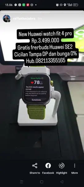 Huawei watch fit 4