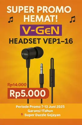 V-GEN VEP1-16 Headset