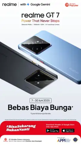 KREDIT HP REALME BISA DP 0% SYARAT KTP AJA